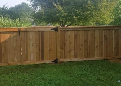 Backyard Wooden Fence