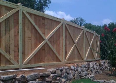 Stone Foundation Fence