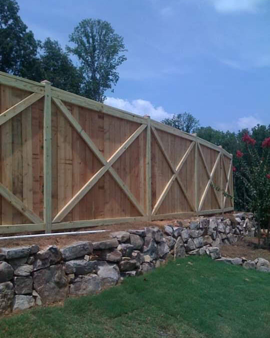 Stone Foundation Fence