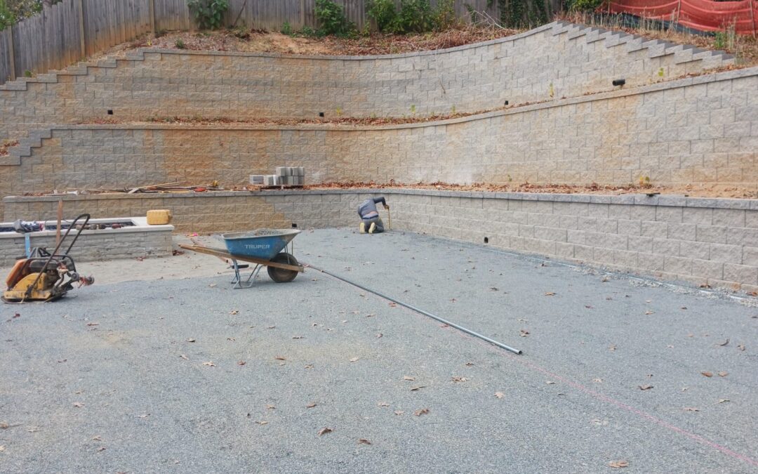 Backyard Retaining Wall
