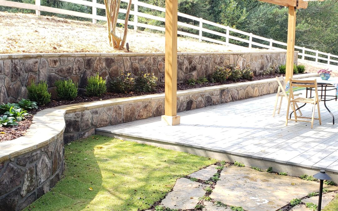 Background Stone Retaining Wall